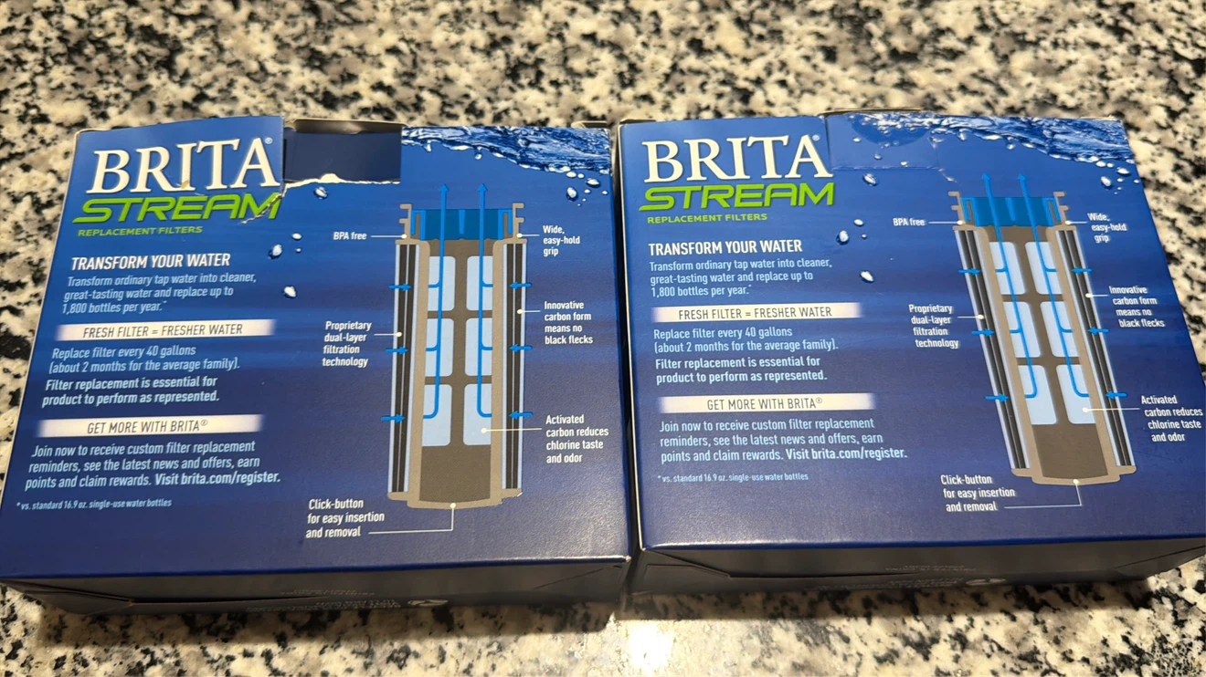 2 Boxes containing 5 New Brita Stream Replacement Filters - photo 4