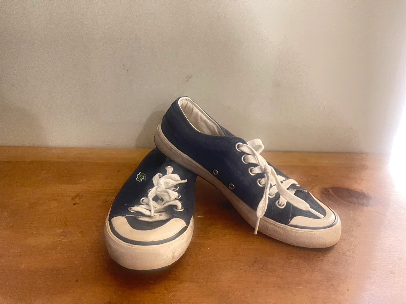 Lacoste Navy Canvas Sneakers women size 7