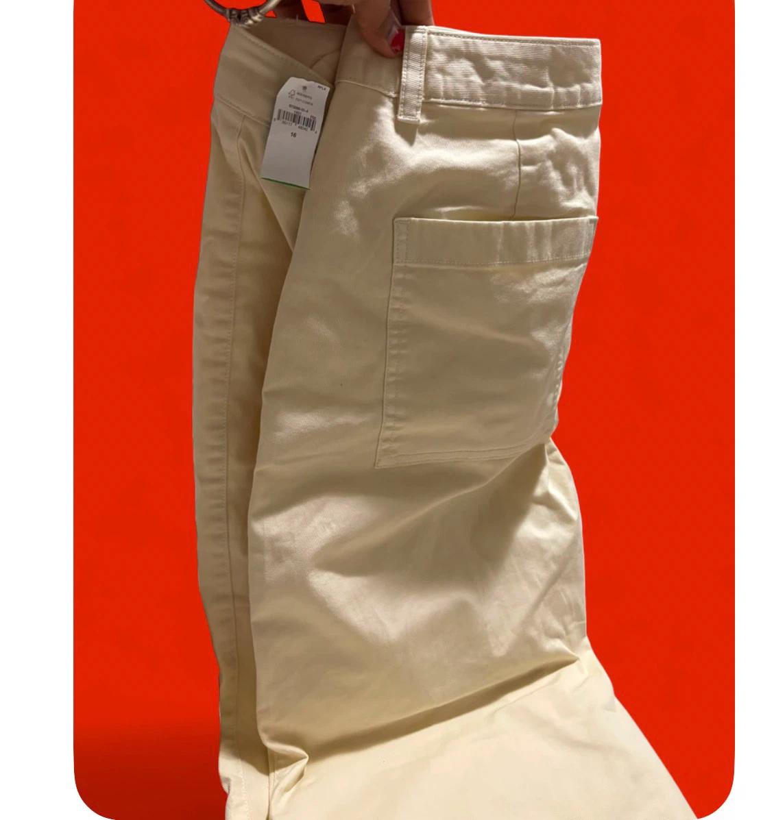 GAP Cream Wide-Leg Pants Size 16 - photo 2