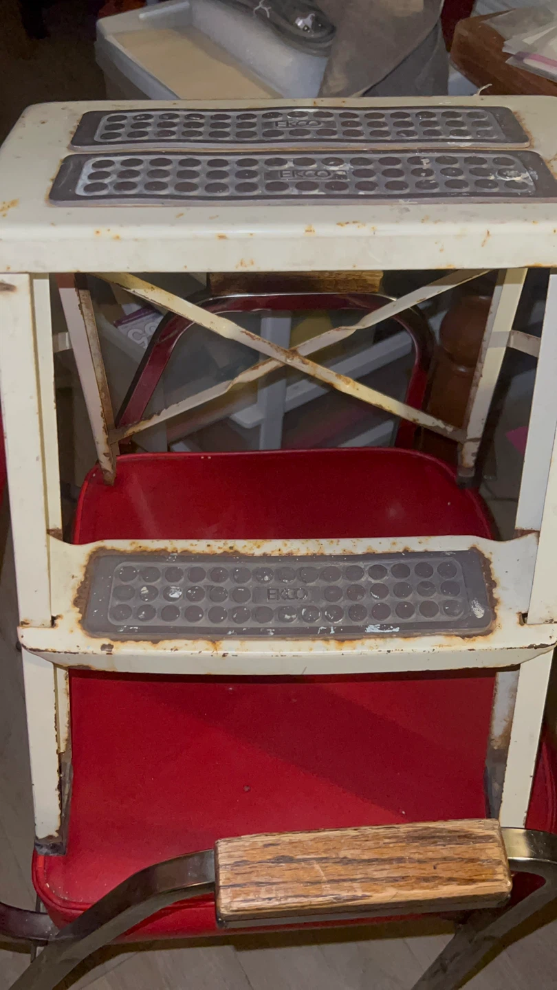 Vintage Ekco Metal Step Stool - photo 2