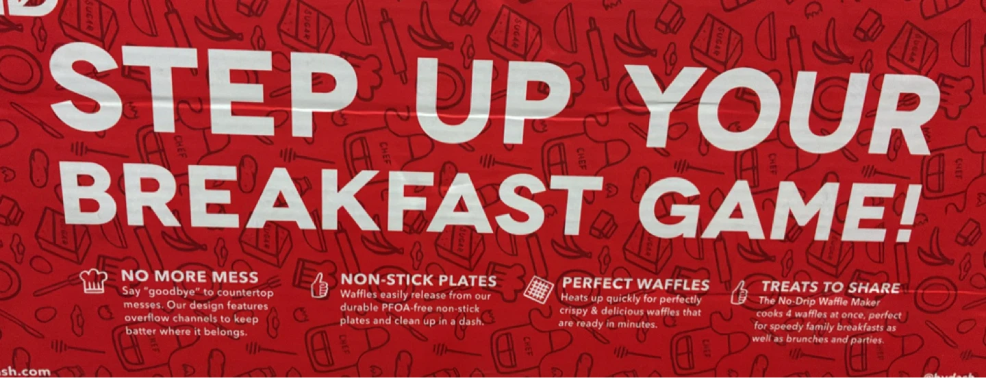 New Dash No-Drip 4-Slice Waffle Maker - photo 2