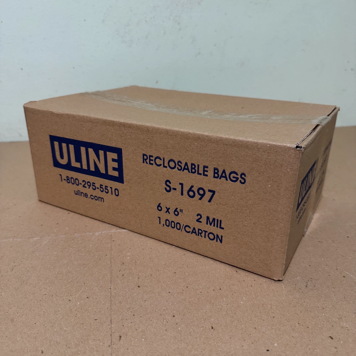 Uline Reclosable Bags 6 x 6 in. 2 mil - 1000/box