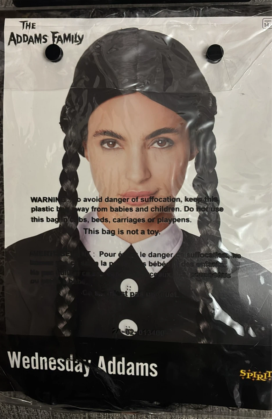 New Spirit Halloween Wednesday Addams Wig