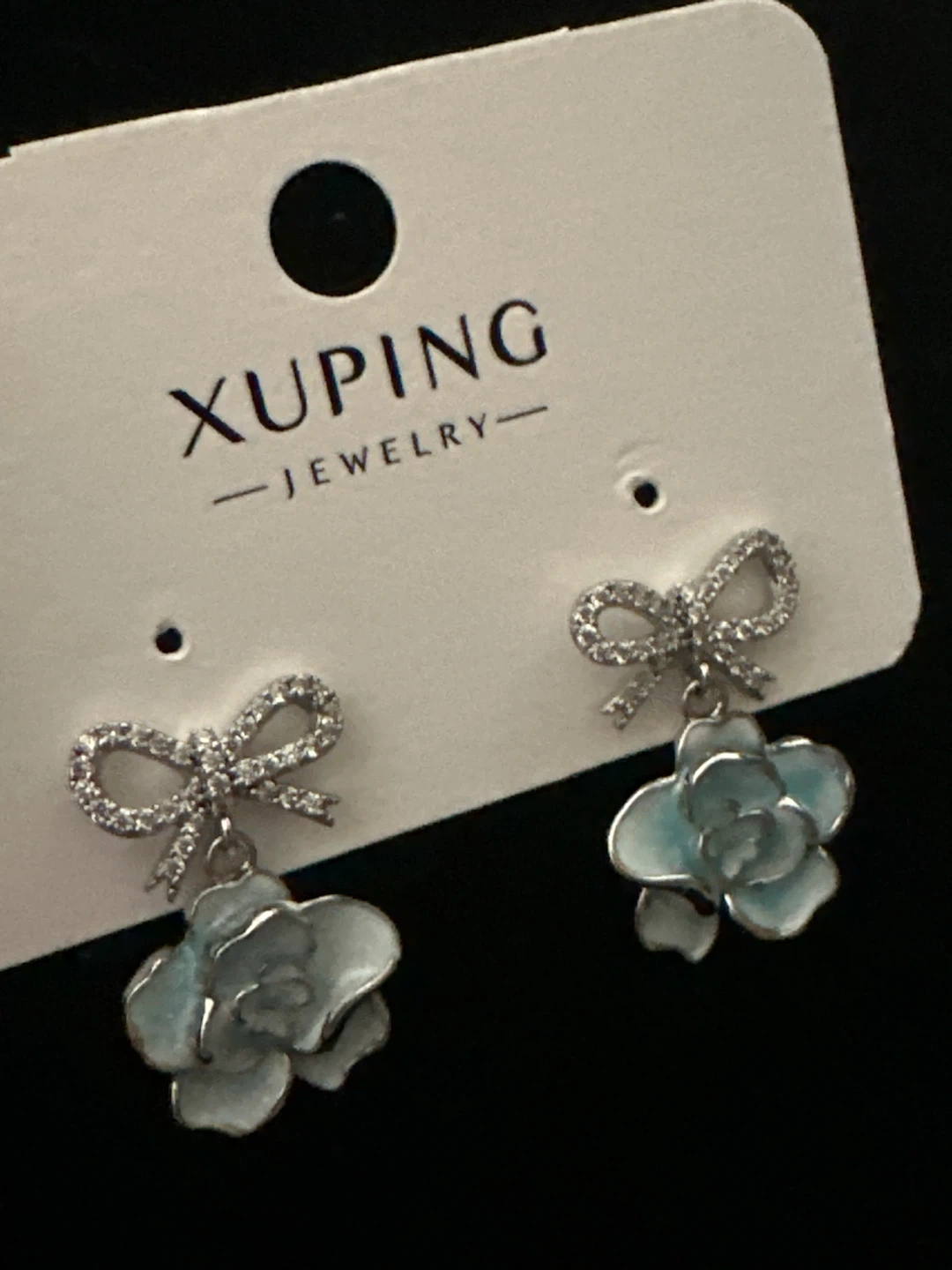 Xuping Jewelry Flower and Bow Earrings - photo 2