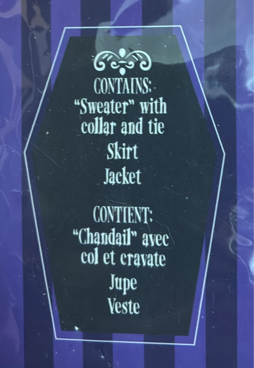 New Rubie's Wednesday Addams School Uniform Costume - photo 2