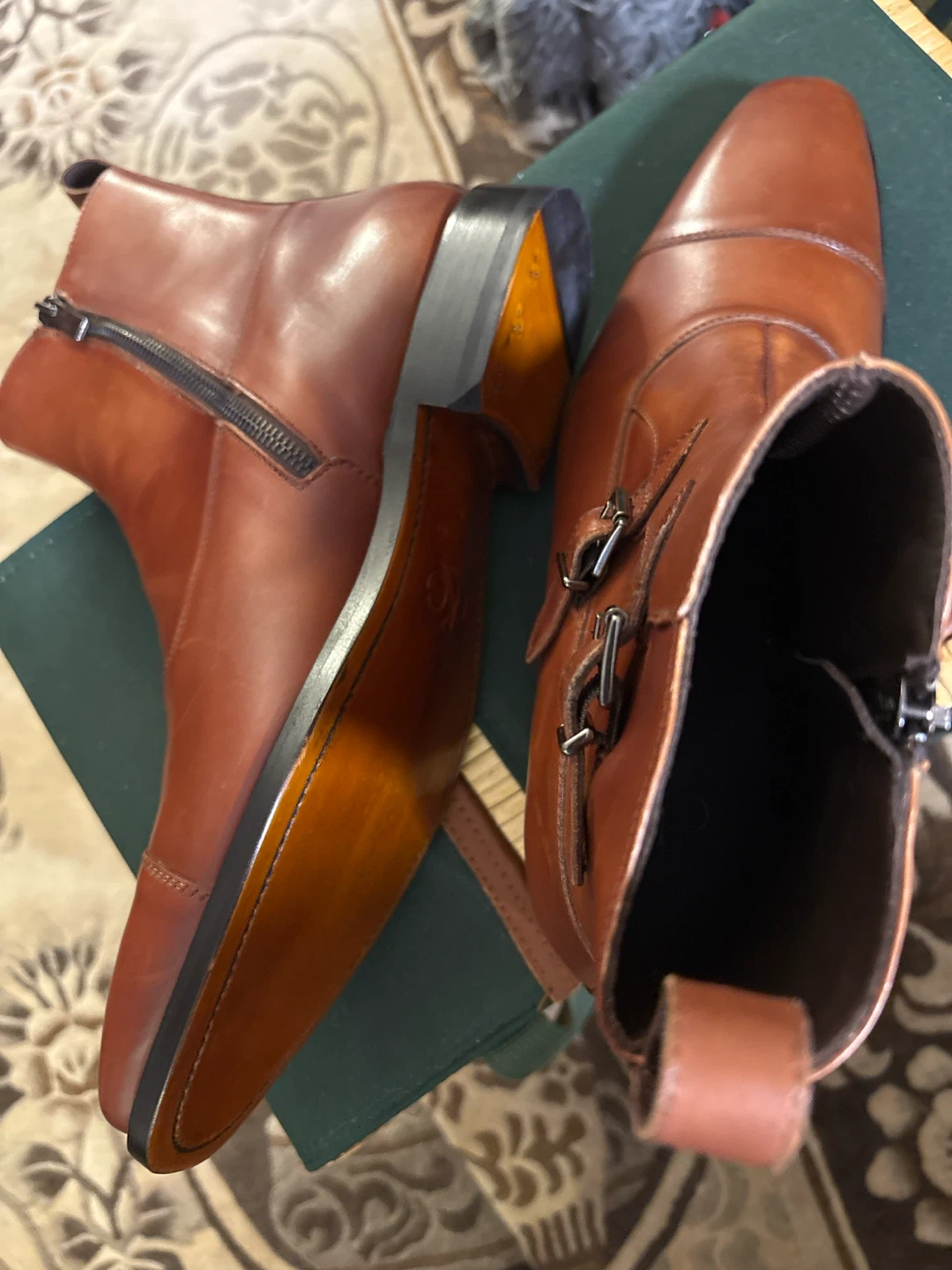CKC New York Men's Brown Leather Ankle Boots - photo 5