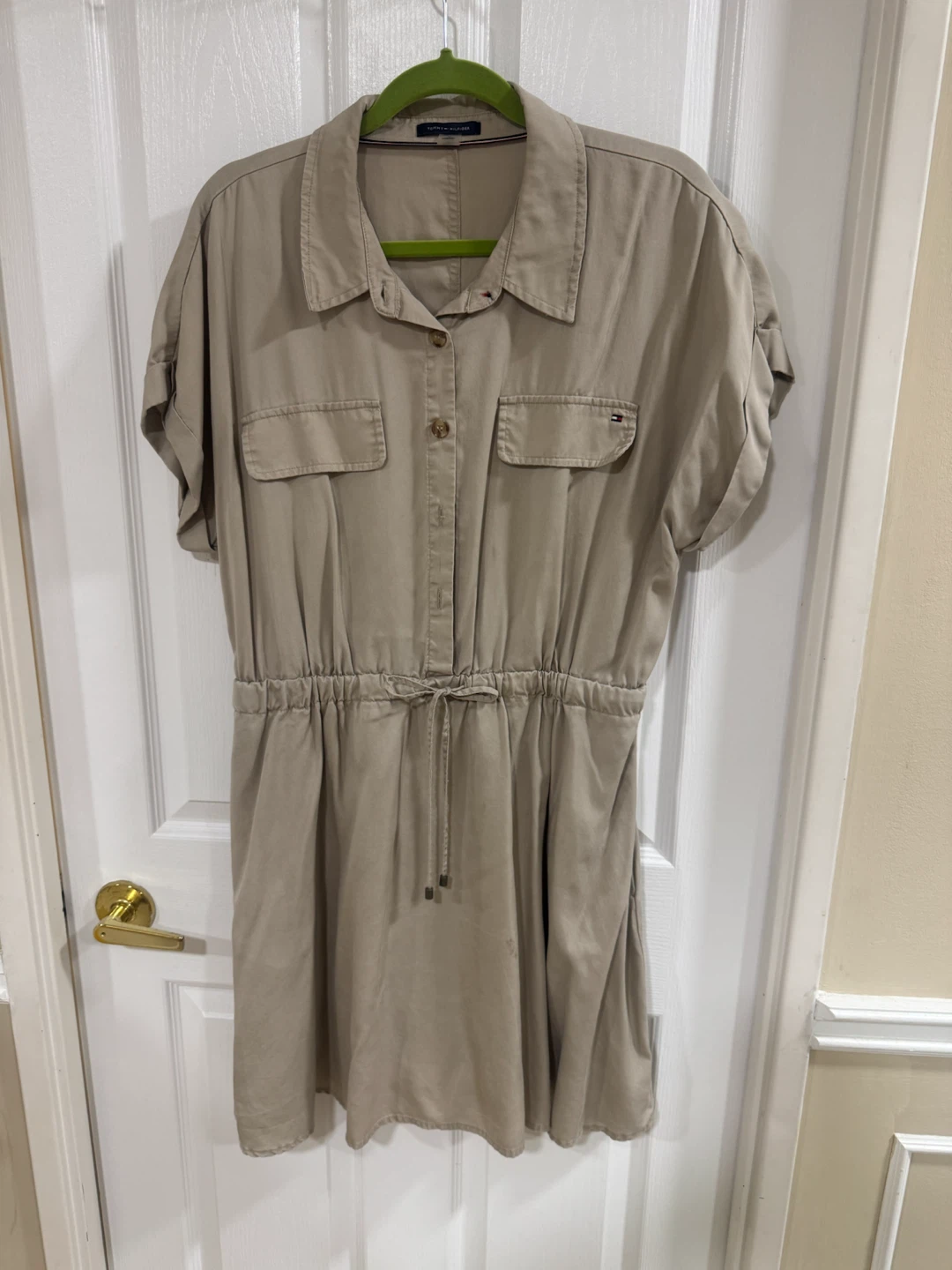 Tommy Hilfiger Button-Down Utility Dress - Size 14