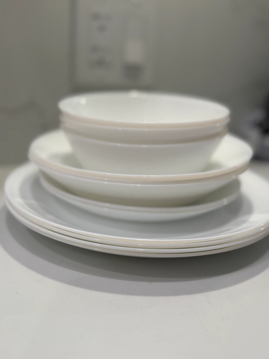 Corelle Winter Frost White 12-Piece Dinnerware Set