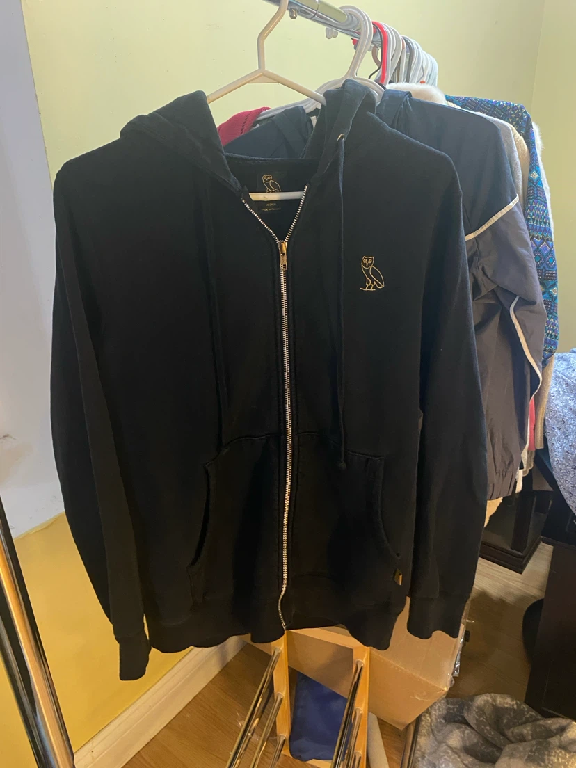 OVO Classic Full-Zip Hoodie Black