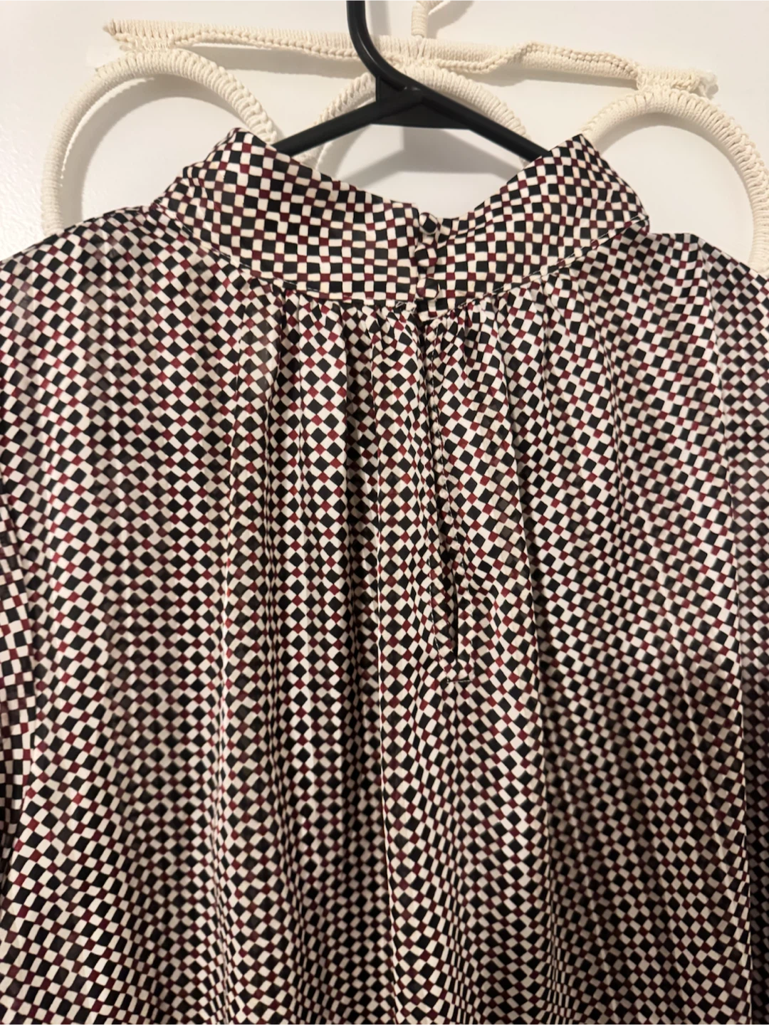 H&M Long Sleeve Checkered Blouse - photo 2