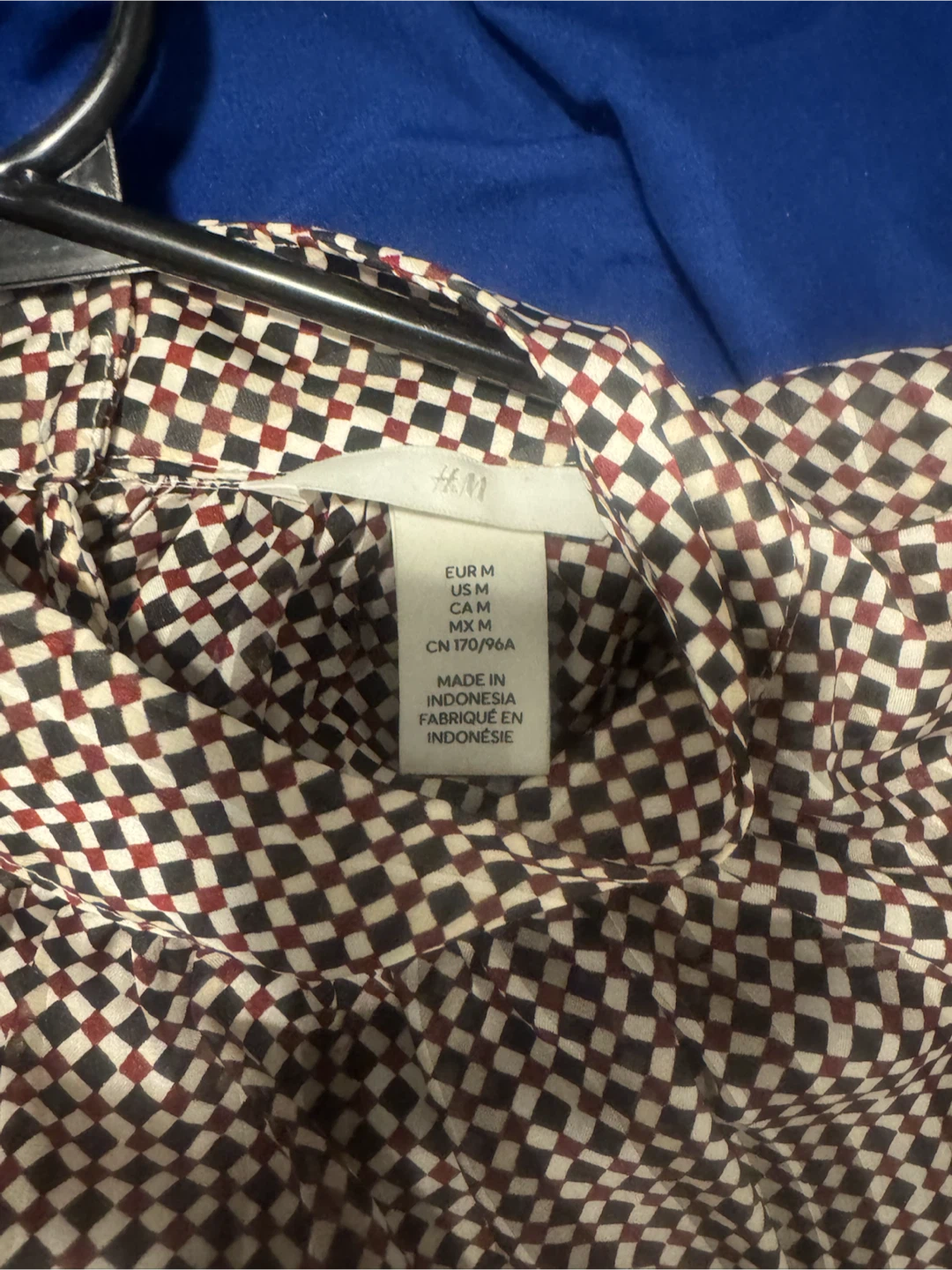 H&M Long Sleeve Checkered Blouse - photo 3