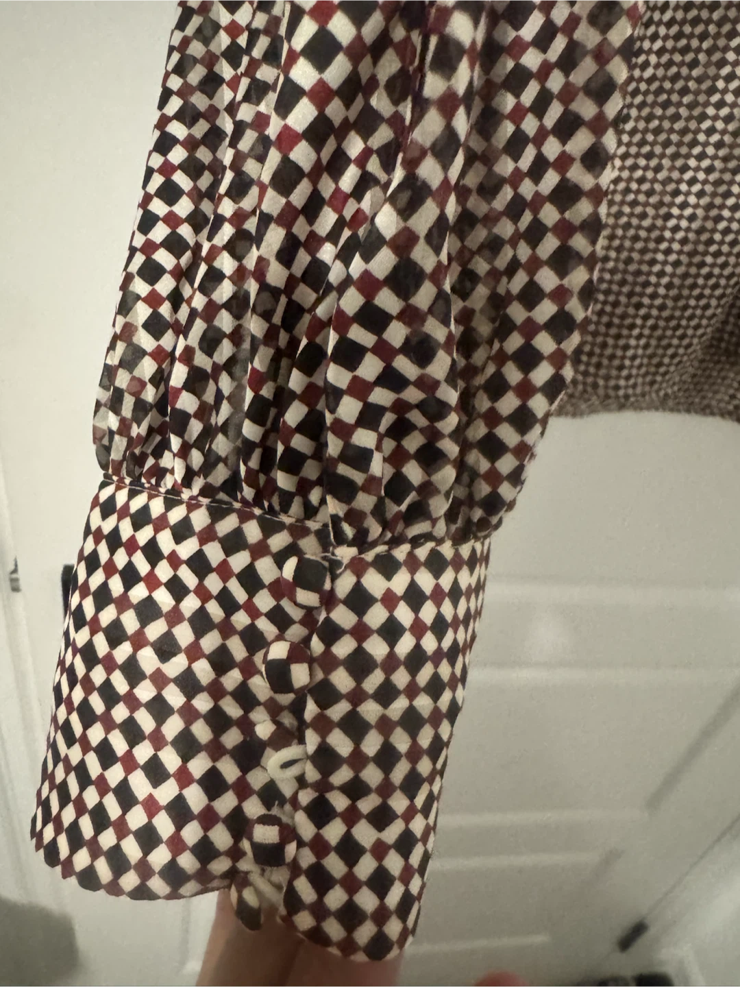 H&M Long Sleeve Checkered Blouse - photo 4