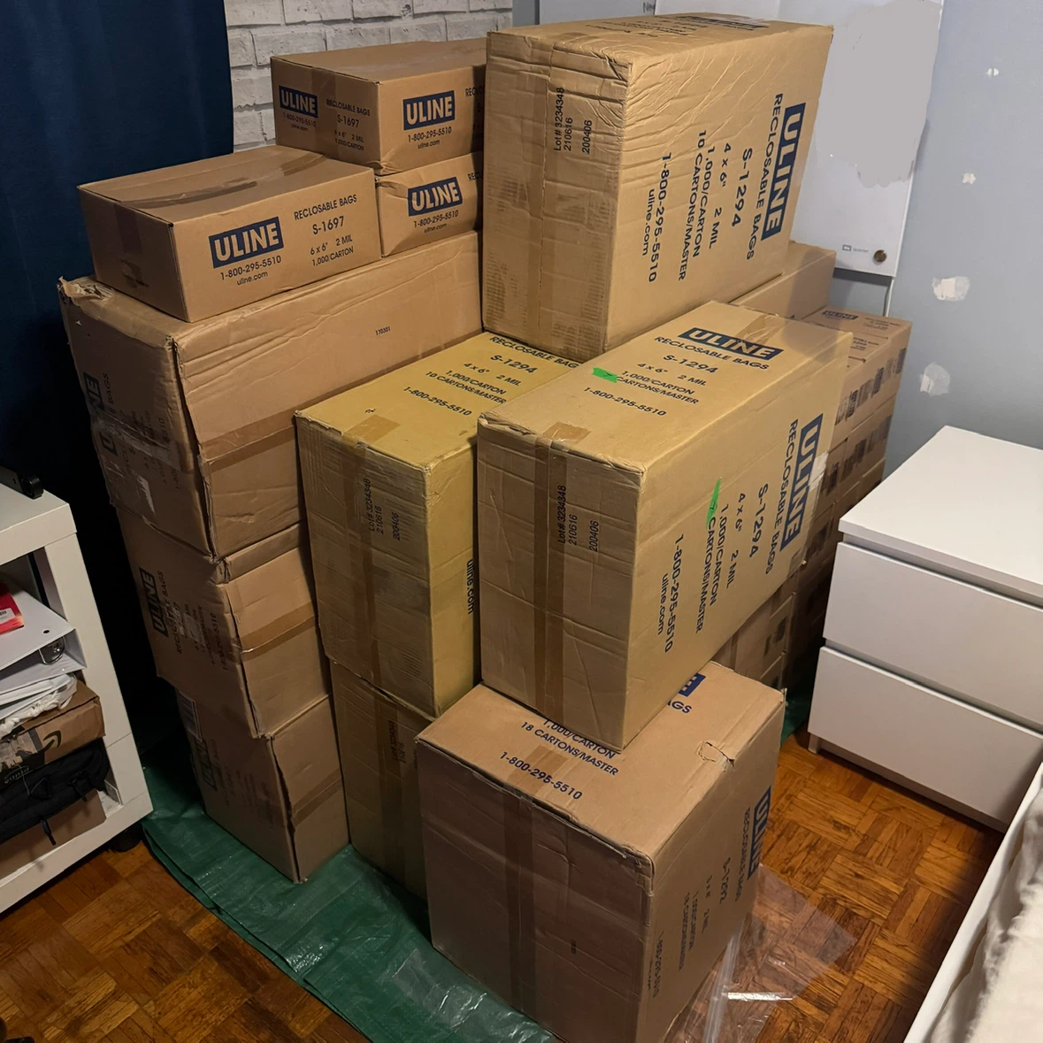 Uline Reclosable Bags 3 x 3 in. 2 mil - 1000/box - photo 2