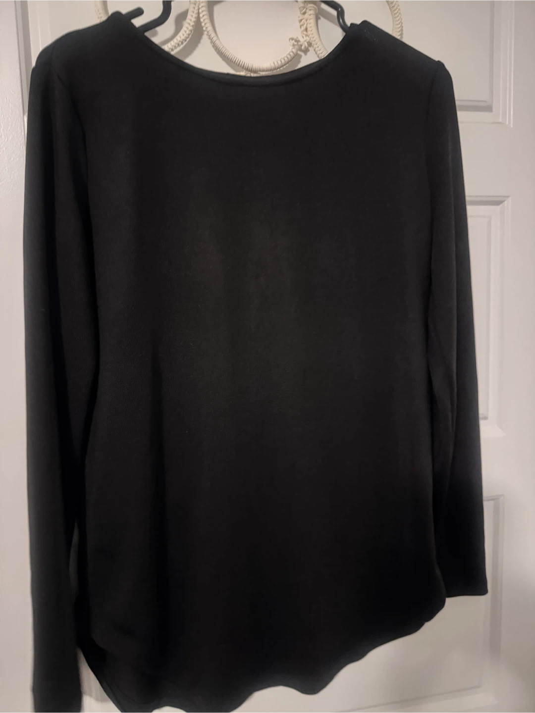 SHEIN black long-sleeve button-up top - photo 2