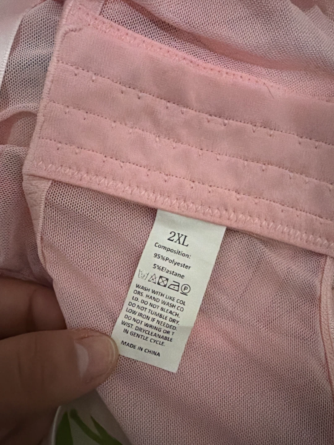 Pink Floral Embroidered Mesh Corset Top - photo 3