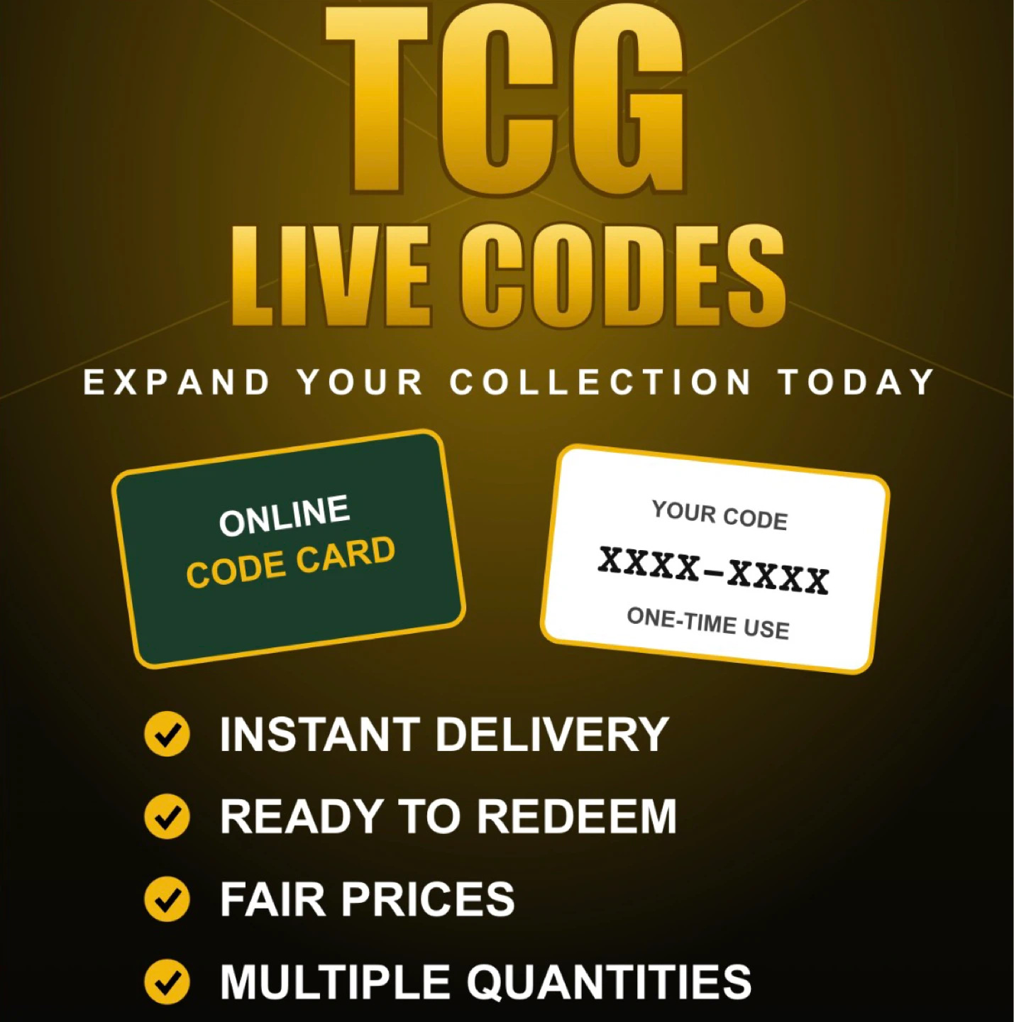 30th TCG Live Code Card - 10 codes