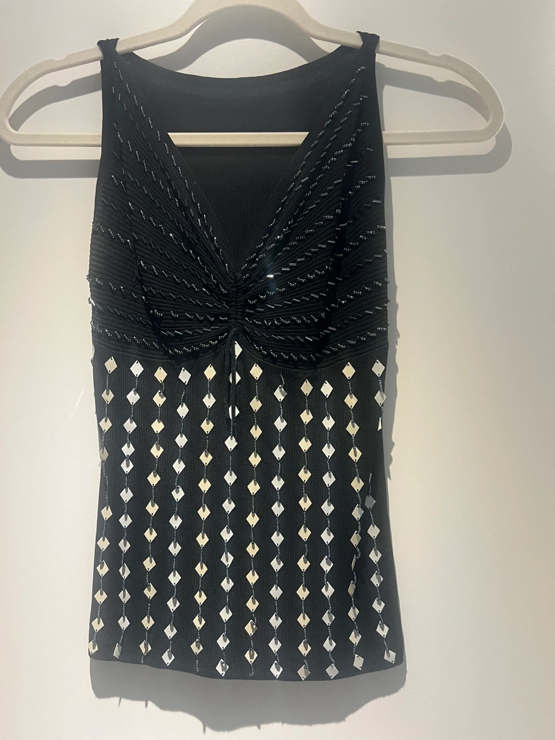 Dressy Top with Sequin & Bead Details