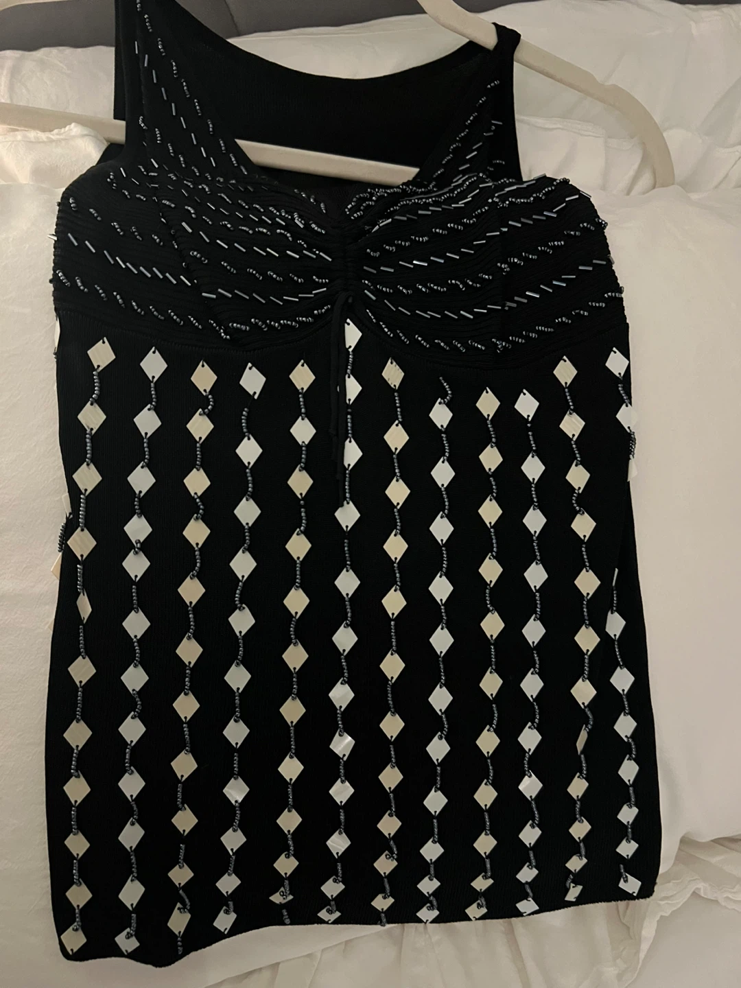 Dressy Top with Sequin & Bead Details - photo 4