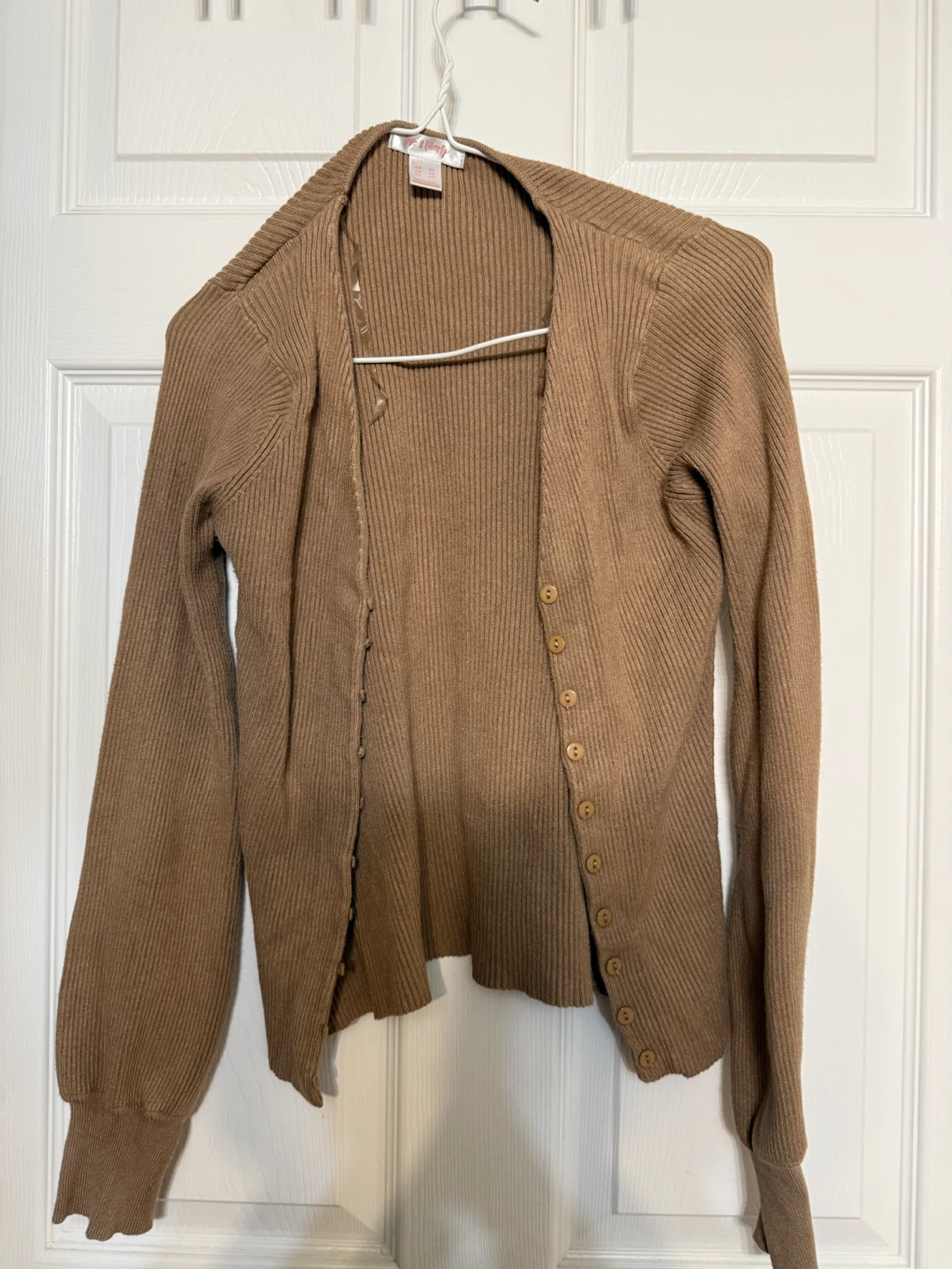 Love & Liberty Tan Ribbed Cardigan