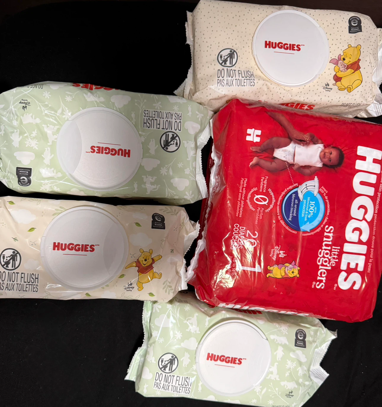 Huggies Little Snugglers Diapers and Baby Wipes