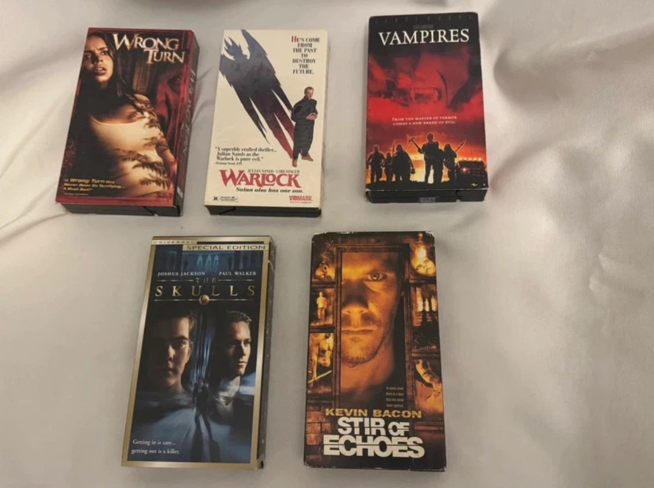 Set of 5 Horror/Thriller VHS Tapes