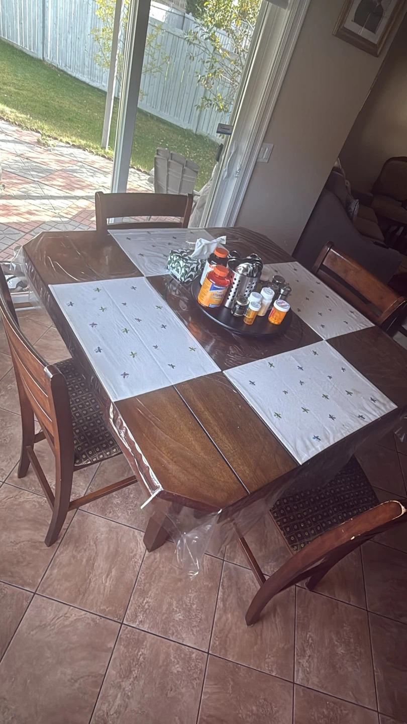 Wooden dining table with 4 chairs - photo 5