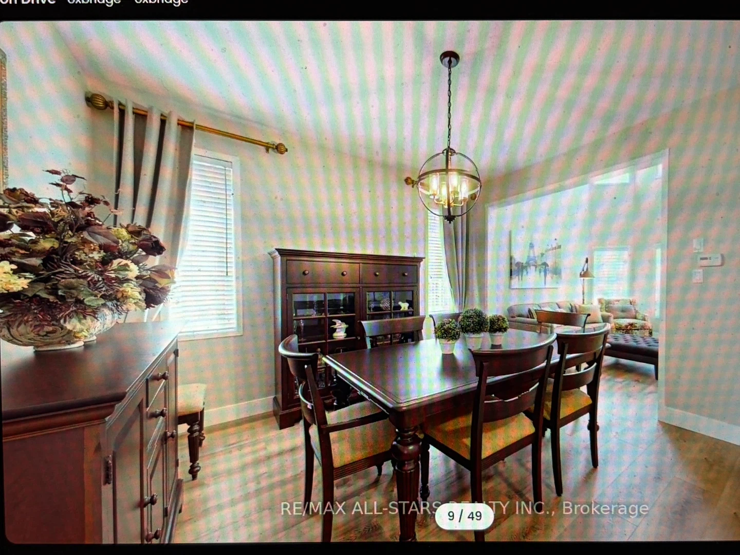 Dark Wood Dining Room Table Set