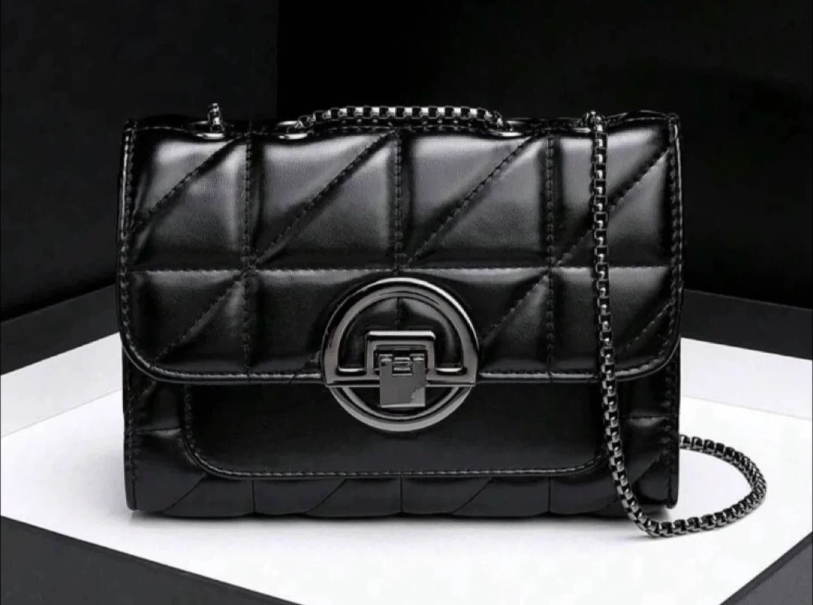 Black Quilted Shoulder Bag