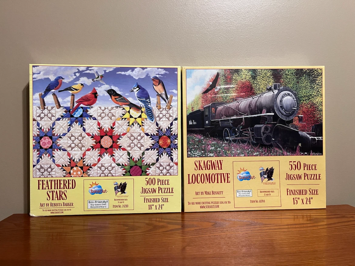 SUNSOUT PUZZLES (500 & 550 pieces)