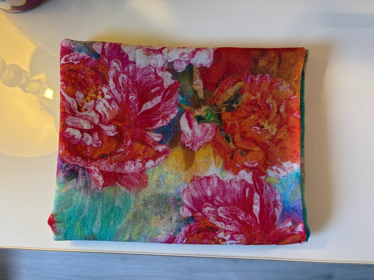 Women's Floral Scarf Soft Warm Pashmina Shawl Wrap 180x62cm - photo 3