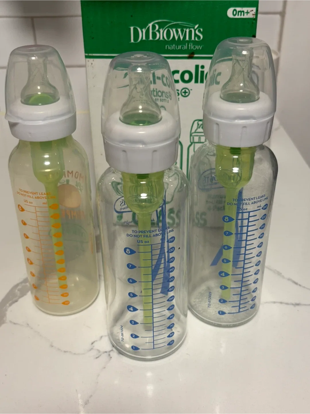 Dr. Brown's Natural Flow Glass Baby Bottles