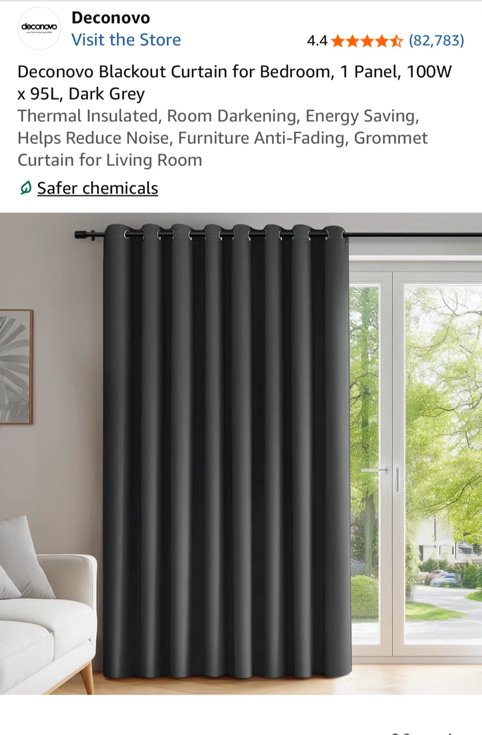 Black Out Curtains (2 Panels) & Tension Curtain Rod - photo 3