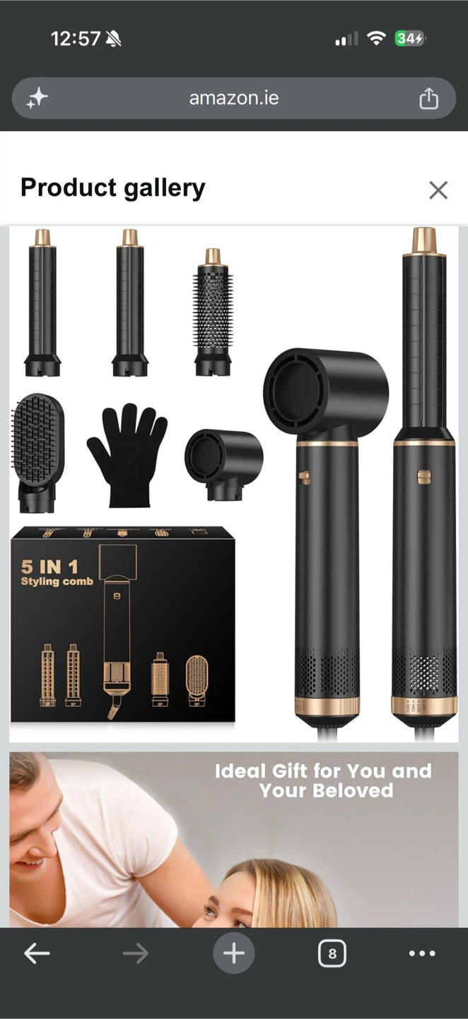 5-in-1 Multifunctional Styling Hot Air Comb - photo 2