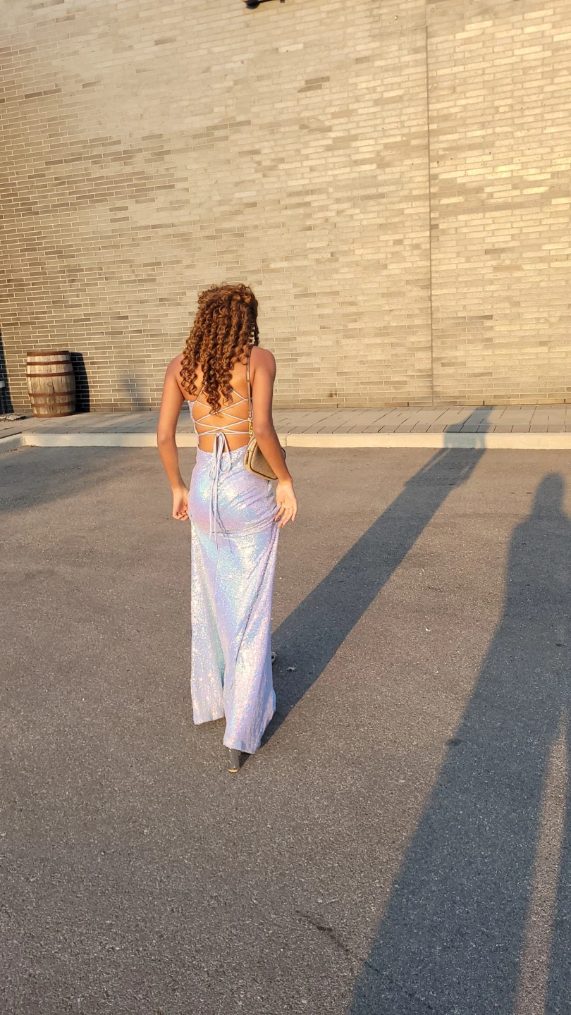 Iridescent Sequin Formal Gown - photo 2