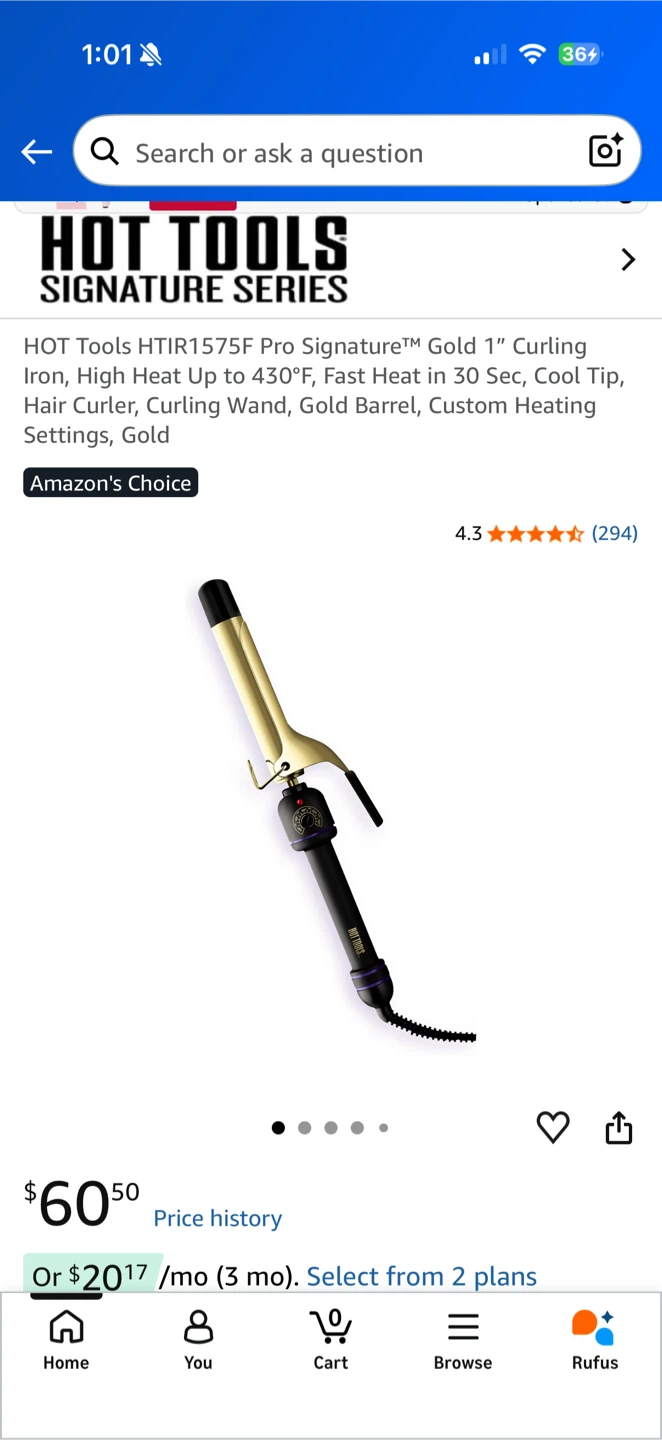 HOT Tools Pro Signature 1-inch Curling Iron