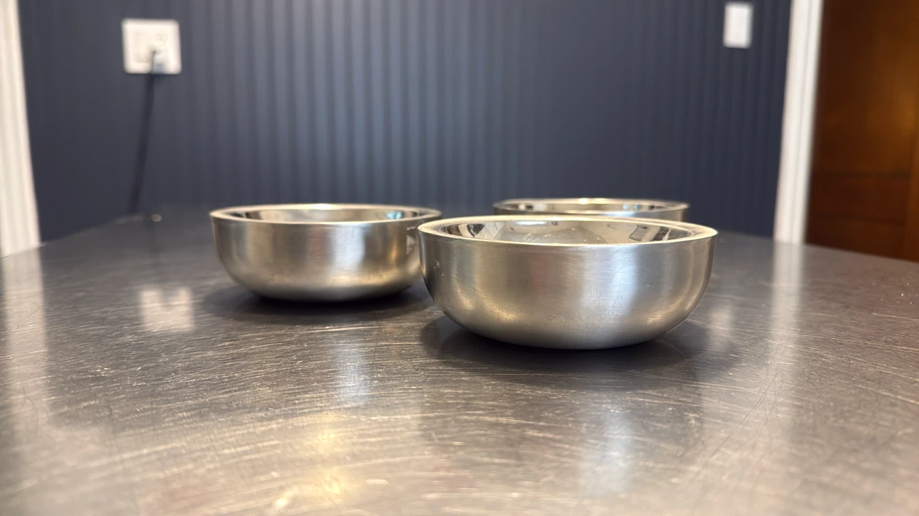 Set of 3 Stainless Steel Bowls - photo 2