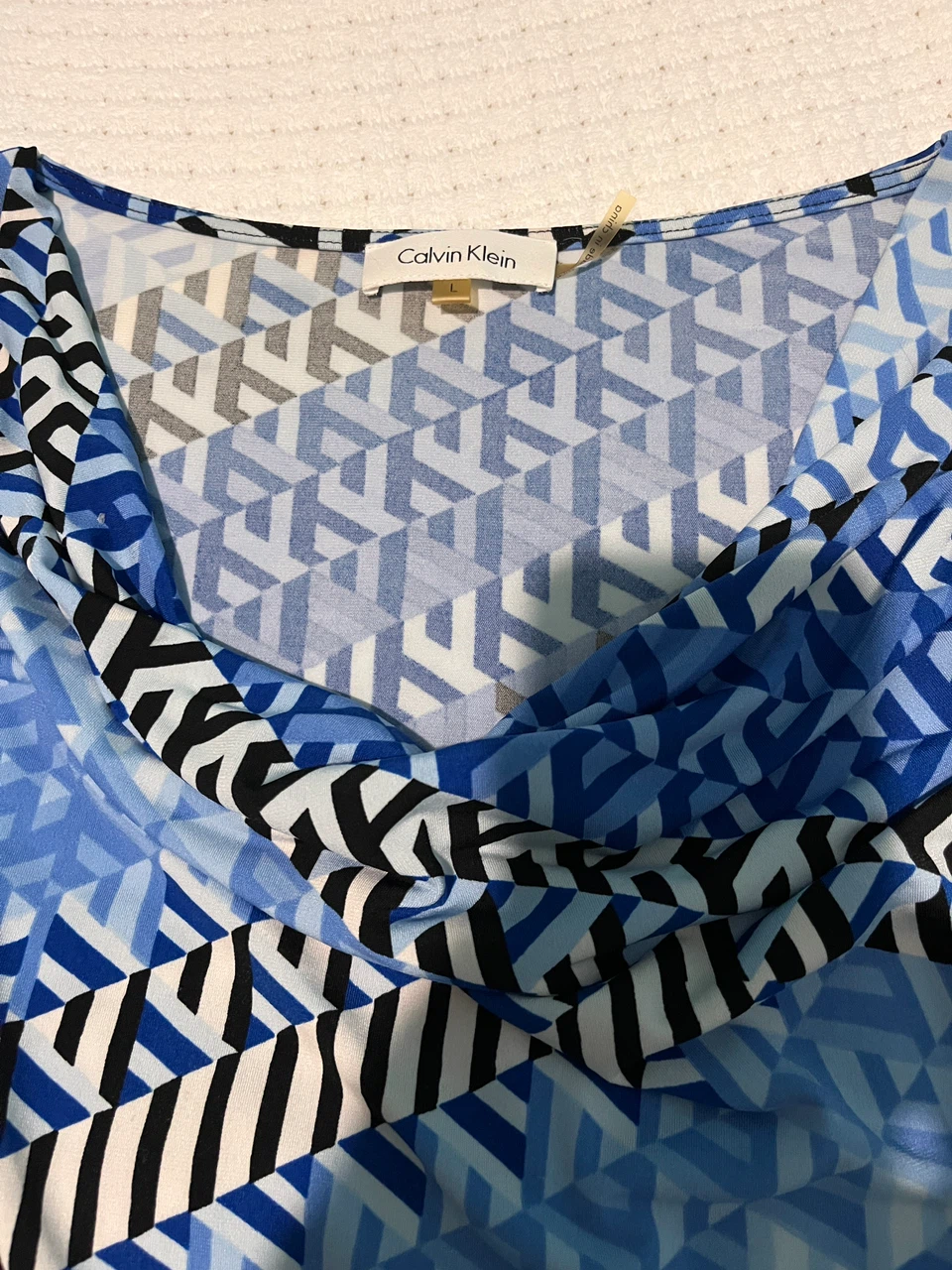 Calvin Klein Blue Geometric Tank Top - photo 2