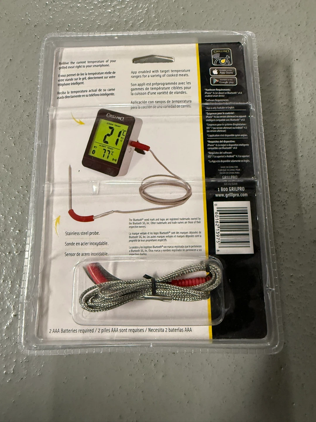 GrillPro Bluetooth Meat Thermometer - photo 2