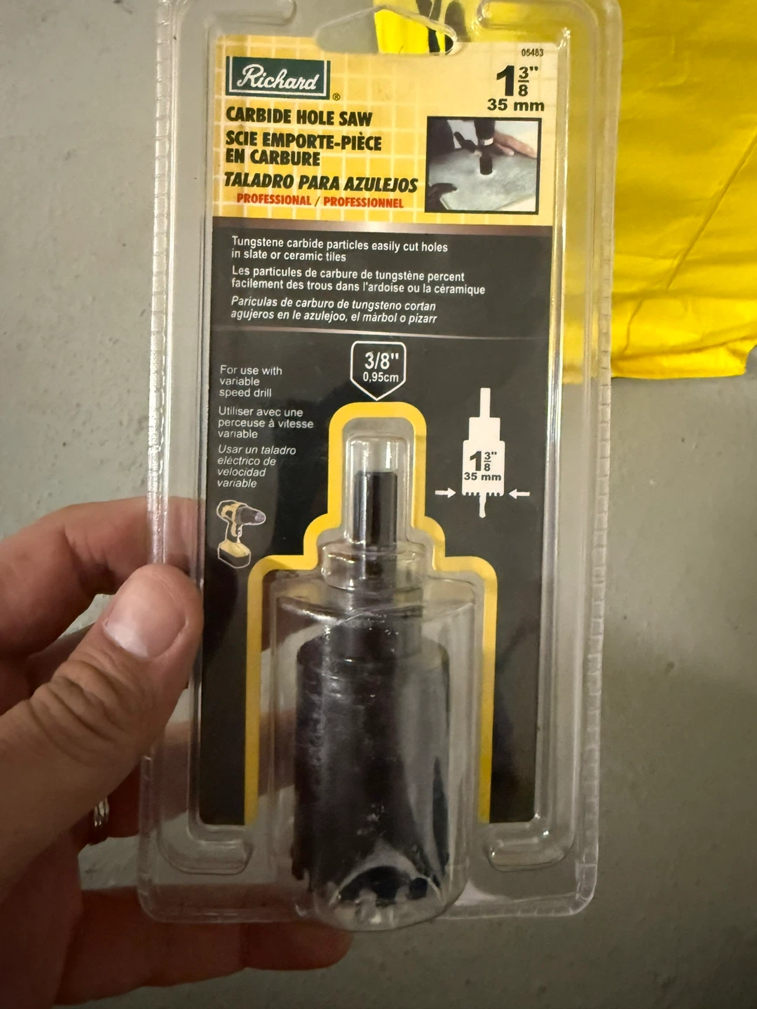 A. Richard 1 3/8 inch Carbide Hole Saw