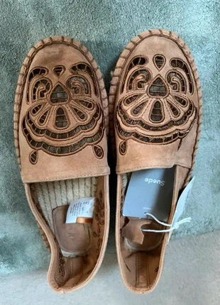 H&M Suede Espadrilles Tan Size 10 - photo 2