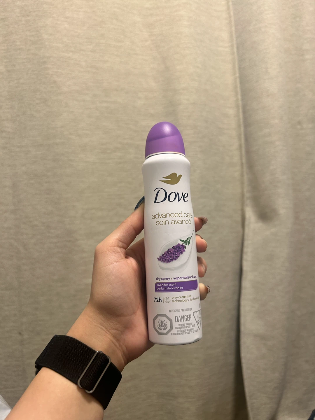 Dove Advanced Care Dry Spray Lavender
