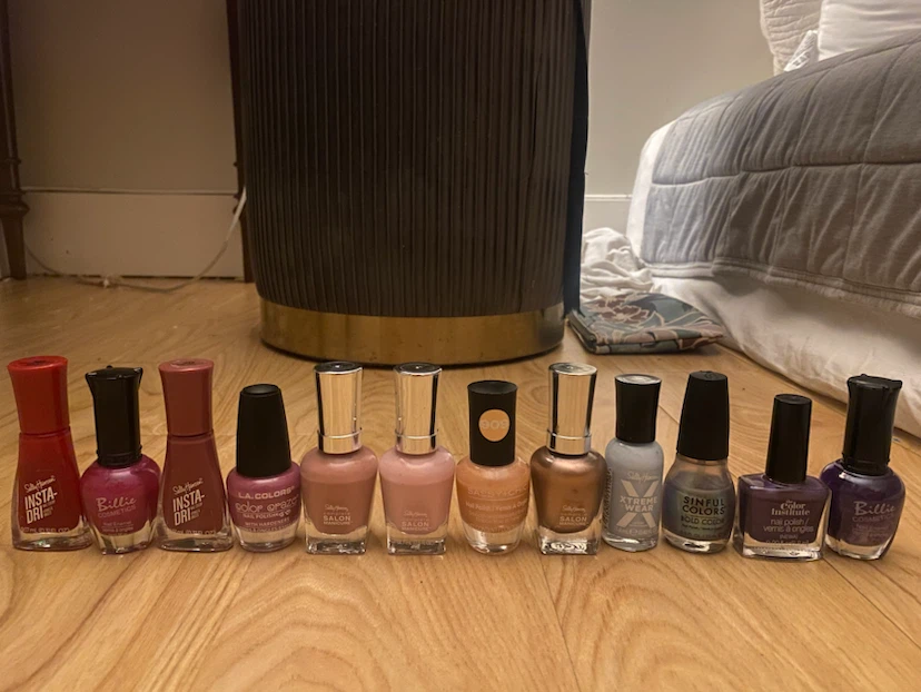 Assorted Nail Polish Collection - 12 Bottles