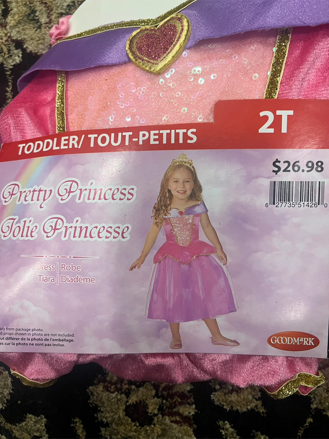Pretty Princess Costume Size 2T new