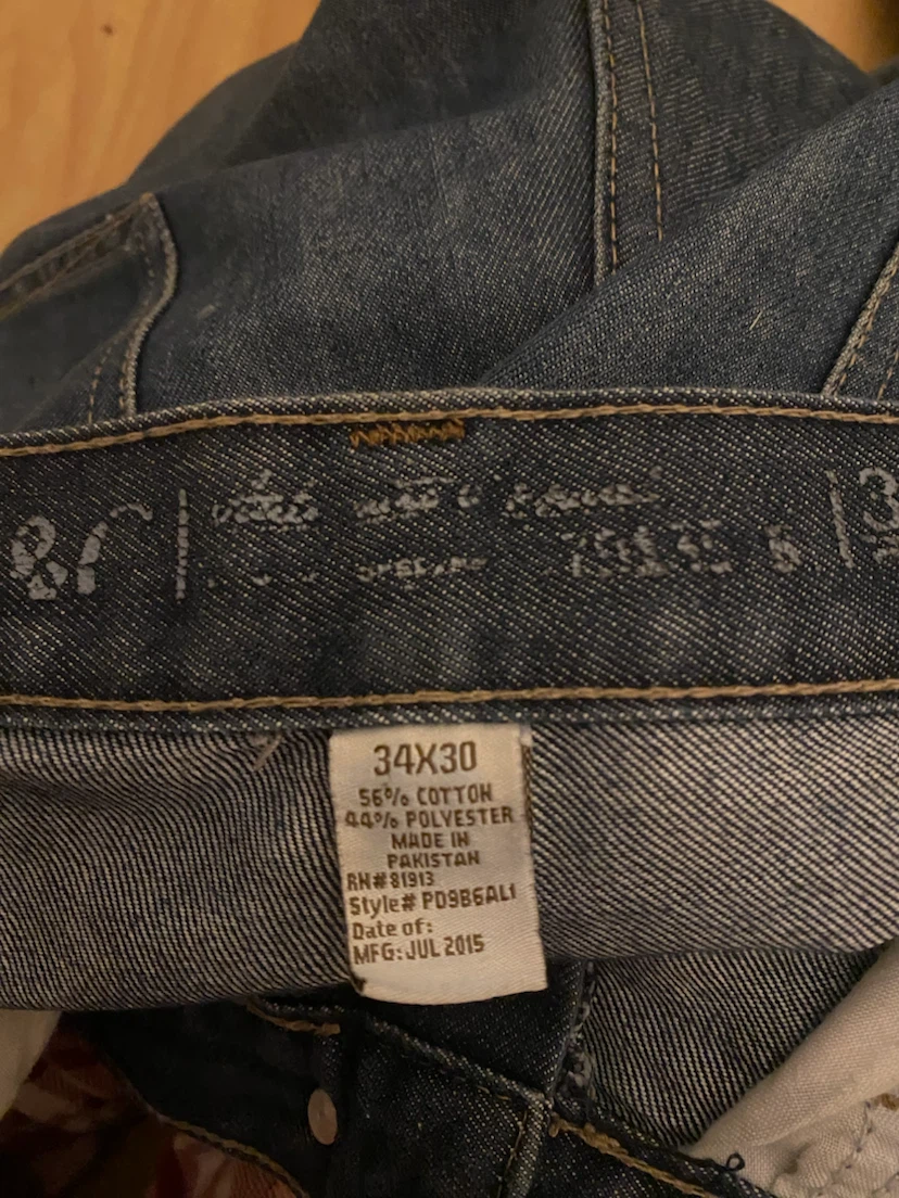 Mens Blue Denim Jeans 34x30 - photo 3