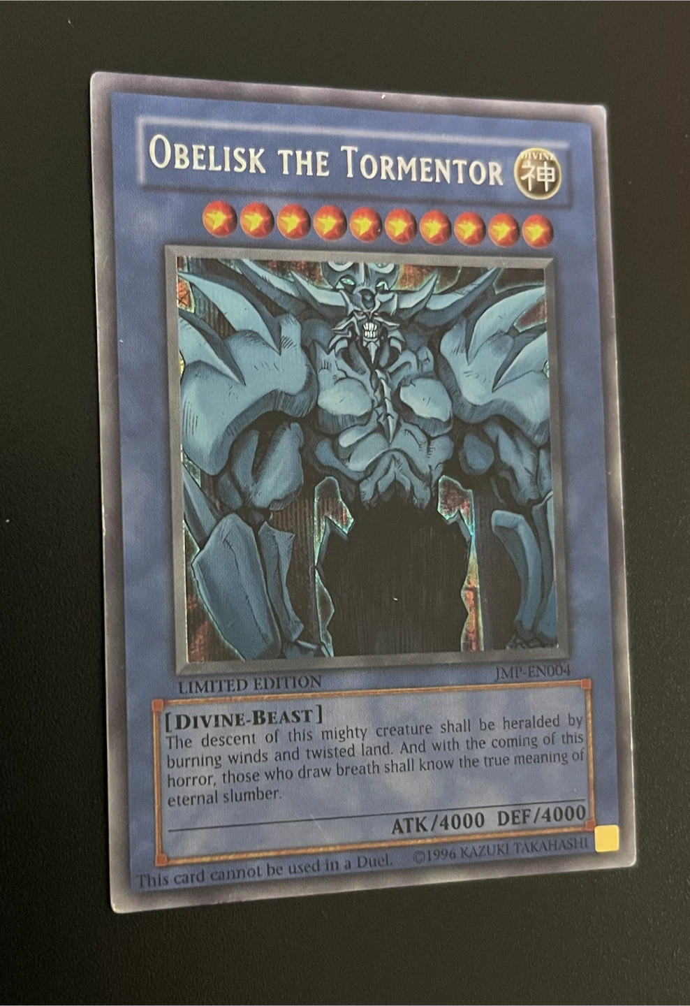 Obelisk the Tormentor JMP-EN004 DAMAGED
