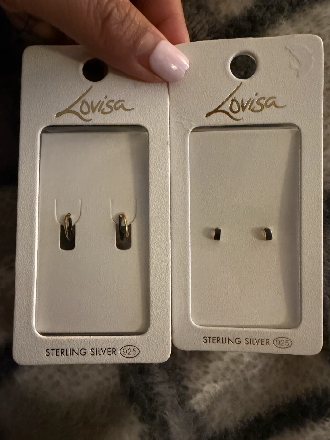 Two Pairs of Lovisa Sterling Silver Hoop Earrings
