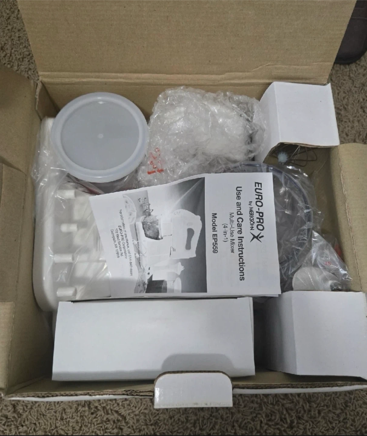 🌱 Brand New EURO-PRO X 4-in-1 Grand Chef Multi-Use Mixer - White - photo 2