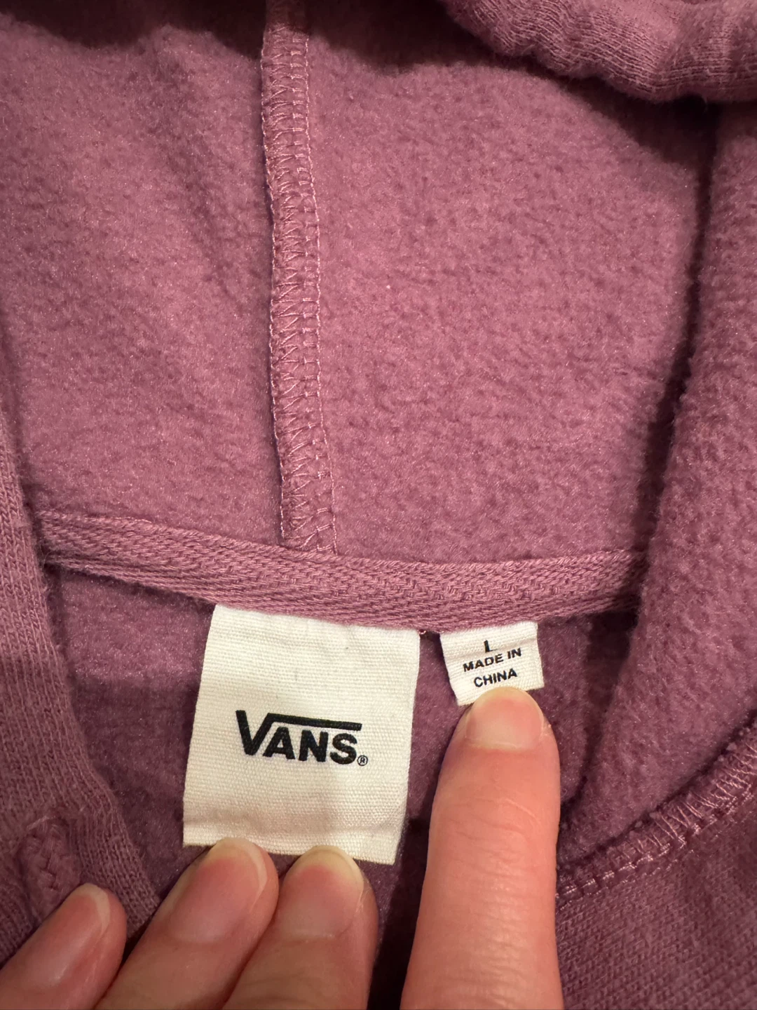 Vans Pullover Hoodie size L - fleece inside - photo 2