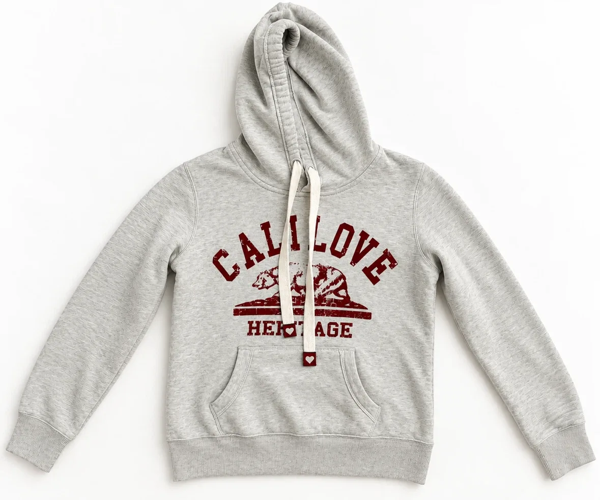 Reflex Cali Love Hoodie Grey - size M - fleece inside