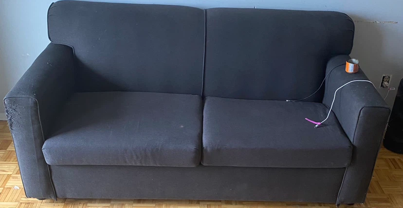 Dark grey sofa bed - photo 2